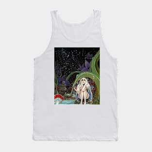 A Storm is coming - faerie hides from the rain Tank Top